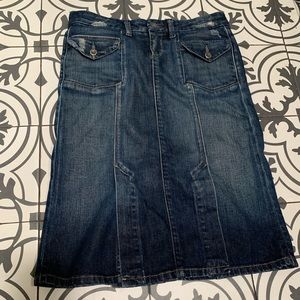 Paige 🍒Curve Hugging Bronson Jean Skirt 26